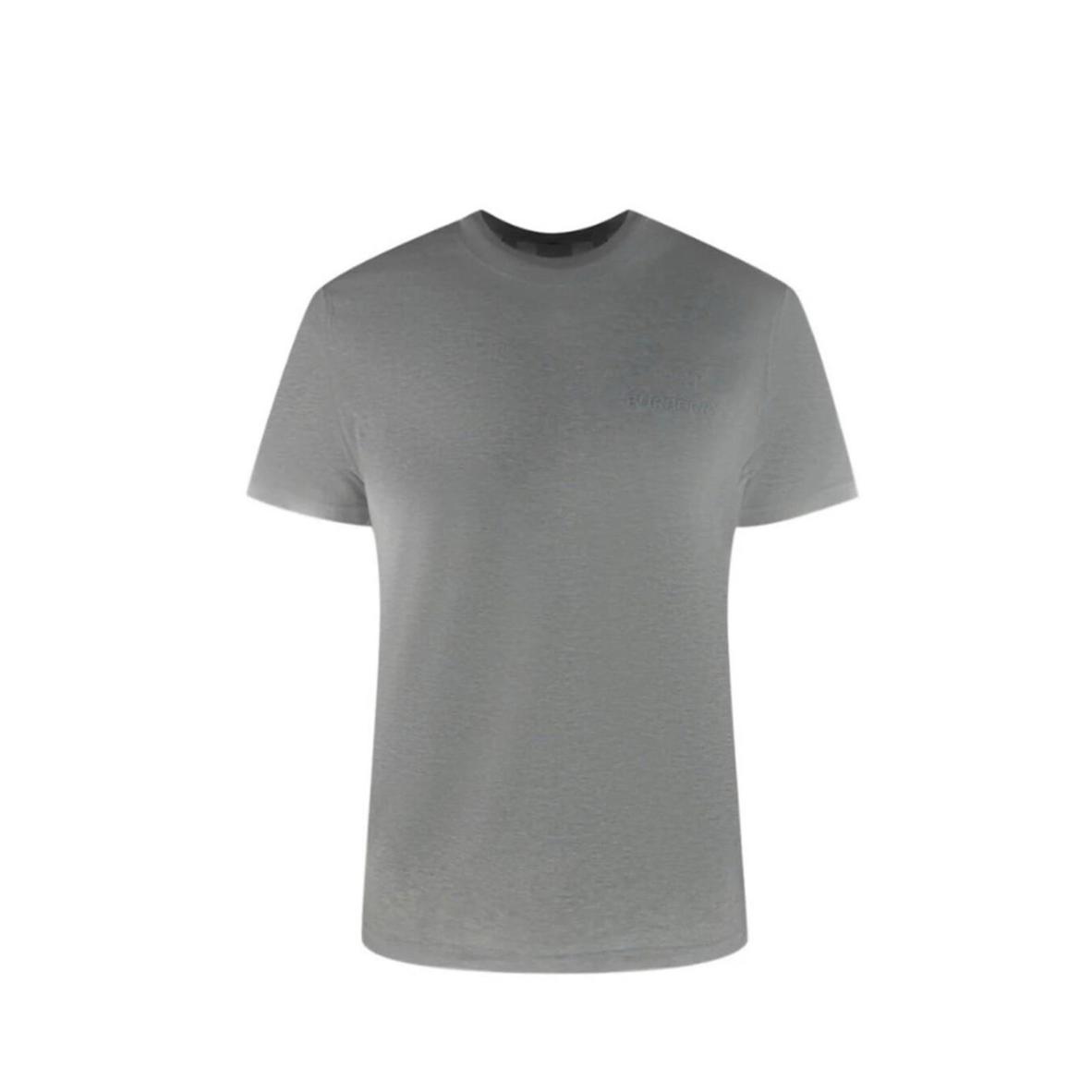 Bnwt Burberry Men's' Jenson' Crew Neck Logo T-Shirt Pale Grey Size Xl $410